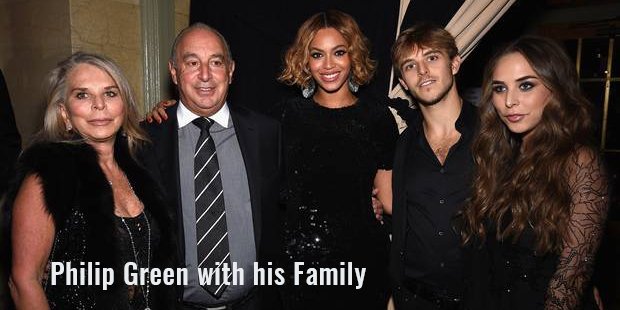 philip green with his family
